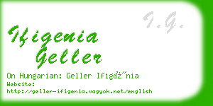 ifigenia geller business card